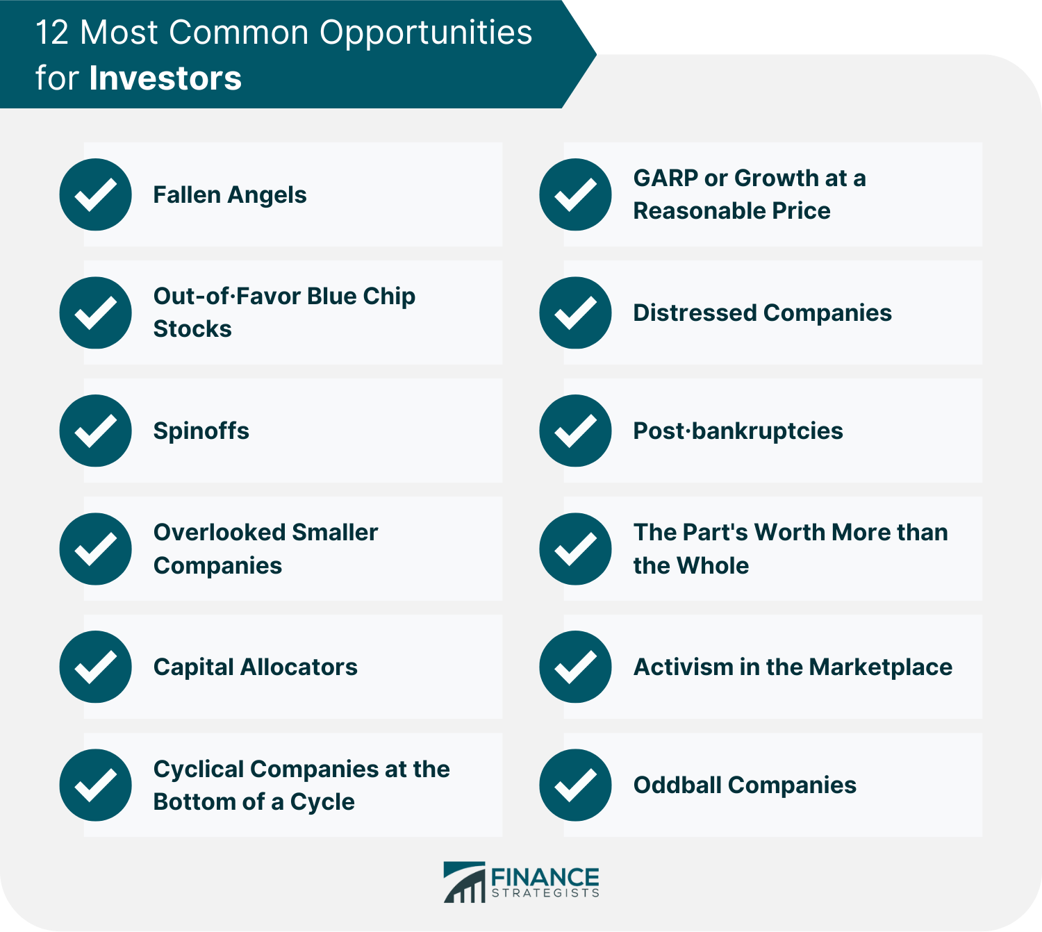 12 Most Common Opportunities for Investors
