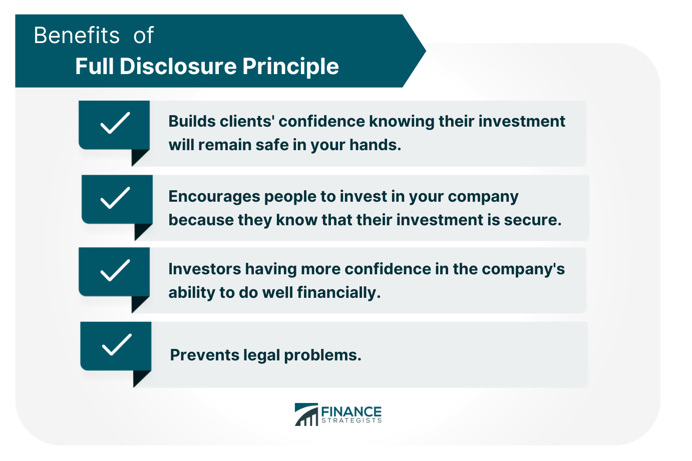 Benefits of Full Disclosure Principle