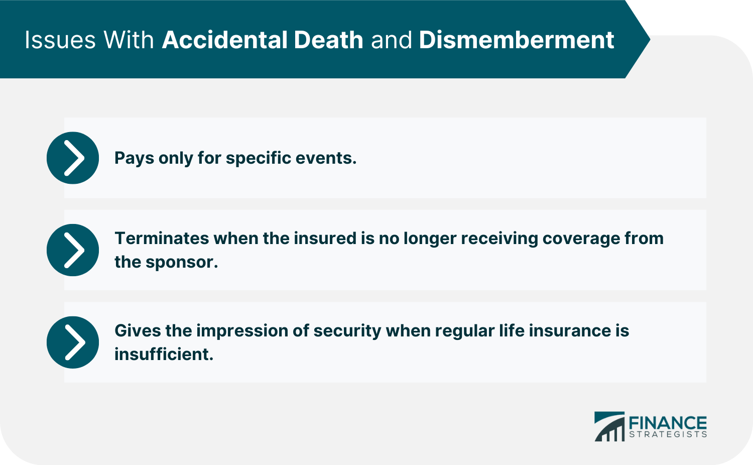 Issues With Accidental Death and Dismemberment
