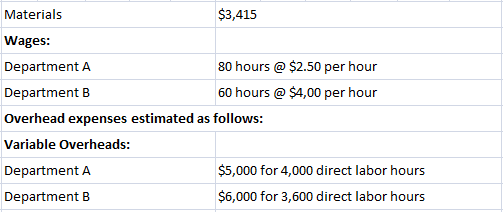 ABC Engineering Works Summary of Direct Costs