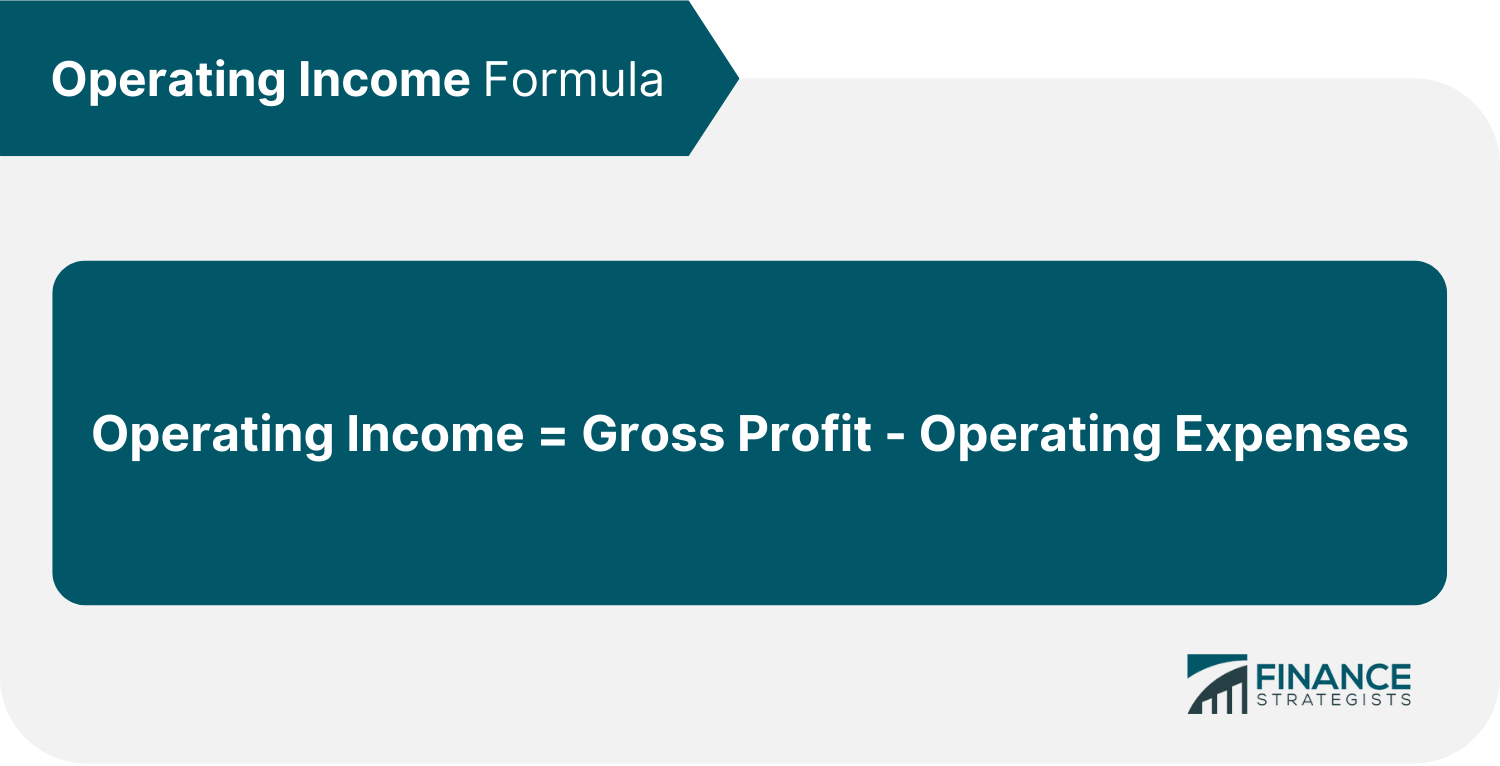 Operating Income Formula