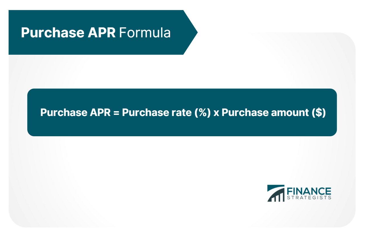 Purchase APR Formula