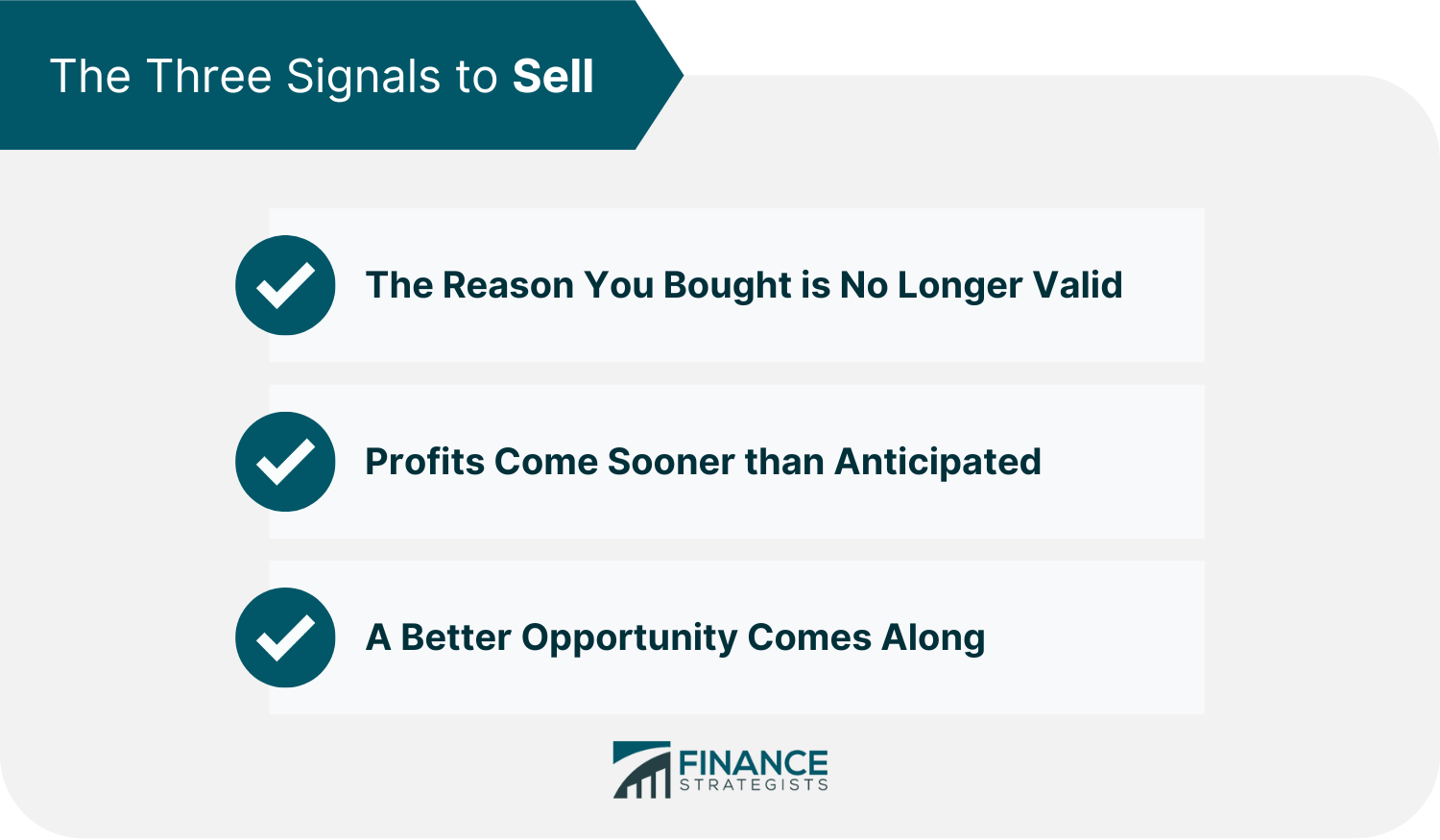 The Three Signals to Sell