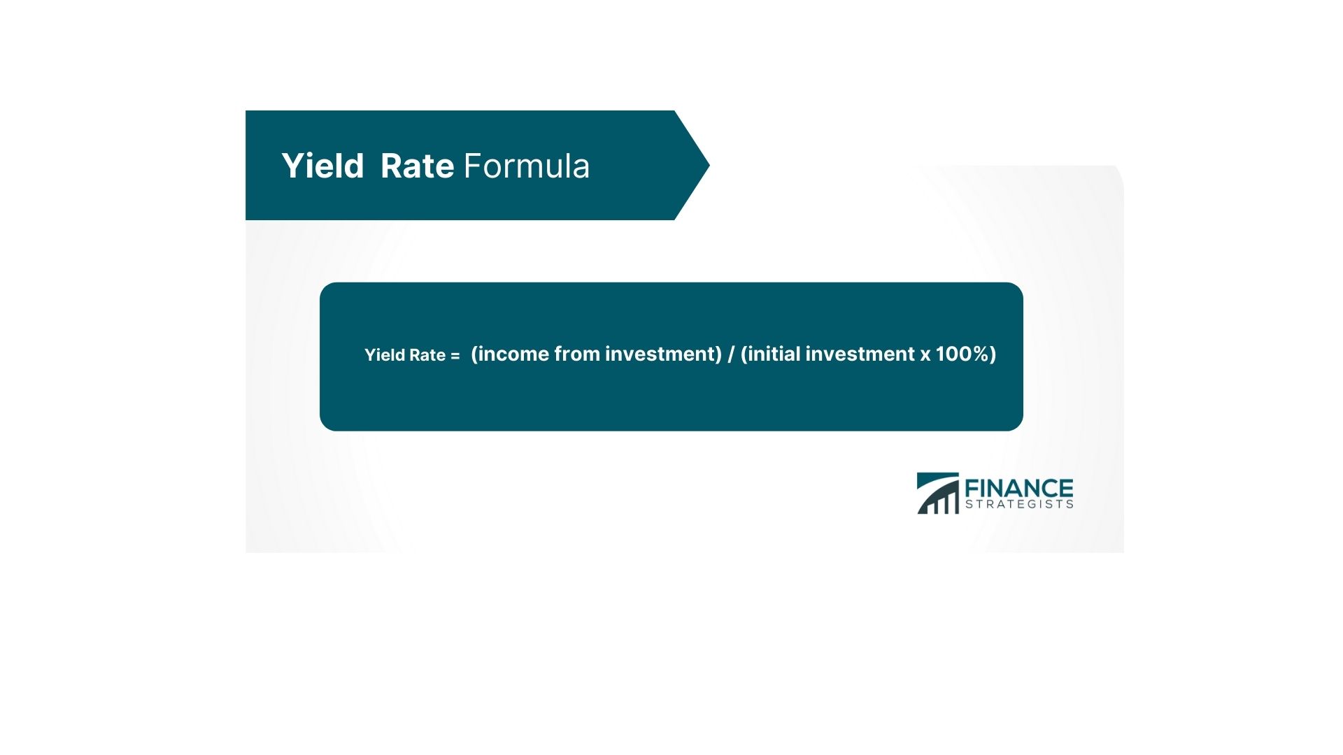 Yield_Rate_Formula