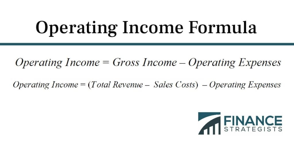 Operating Income Meaning Formula Its Difference To Others